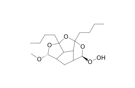 1,9-Di-n-butyl-3.beta.-hydroperoxy-7.alpha.-methoxy-2,8,12-trioxatetracyclo[7.2.1.0(.4,11)0.(6,10)]dodecane