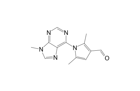 2,5-Dimethyl-1-(9-methyl-6-purinyl)-3-pyrrolecarboxaldehyde