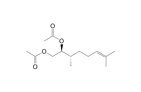 (6S,7S)-7,8-Diacetoxy-2,6-dimethyloct-2-ene