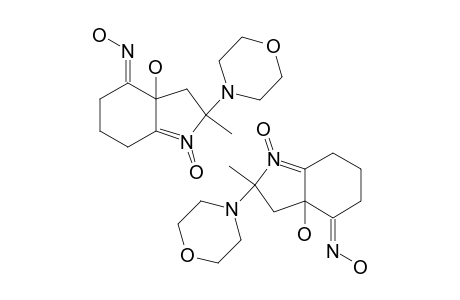 2-METHYL-2-(N-MORPHOLINYL)-3A-HYDROXY-4-HYDROXIMINO-2,3,4,5,6,7-HEXAHYDRO-3A-H-INDOLE-1-OXIDE;MIXTURE