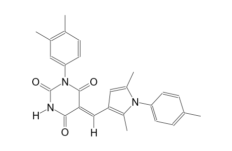 (5Z)-5-{[2,5-dimethyl-1-(4-methylphenyl)-1H-pyrrol-3-yl]methylene}-1-(3,4-dimethylphenyl)-2,4,6(1H,3H,5H)-pyrimidinetrione