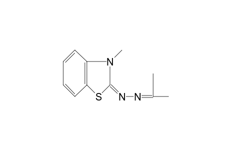 3-METHYL-2-BENZOTHIAZOLINONE, AZINE WITH ACETONE