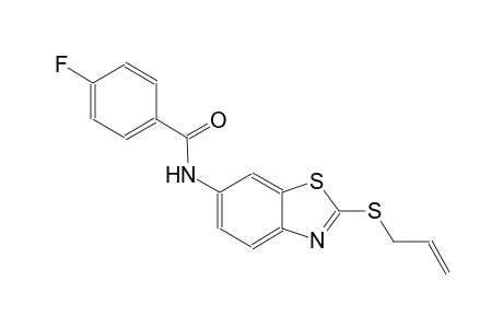 N-[2-(allylsulfanyl)-1,3-benzothiazol-6-yl]-4-fluorobenzamide