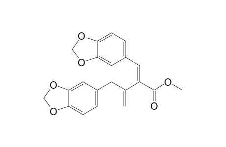 Methyl (E)-2-[(3,4-Methylenedioxy)benzylidene]-3-[(3,4-methylenedioxy)benzyl]but-3-enoate