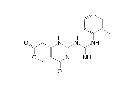 methyl (2-{[imino(2-toluidino)methyl]amino}-6-oxo-3,6-dihydro-4-pyrimidinyl)acetate
