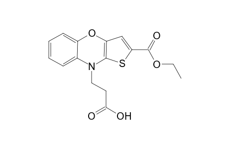 2-Carethoxy-9-N-propionic acidthieno[3,2-b][1,4]benzoxazine
