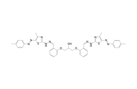 1,3-Bis(2-((2-(4-methyl-5-(p-tolyldiazenyl)thiazol-2-yl) hydrazono)methyl)phenoxy)propan-2-ol