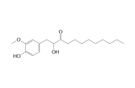 1-(3-methoxy-4-oxidanyl-phenyl)-2-oxidanyl-dodecan-3-one