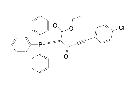 Ethyl 5-(4-chlorophenyl)-3-oxo-2-triphenylphosphoranylidenepent-4-ynoate