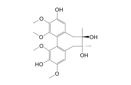 SZ-M6 [(7S,8R,R-biar)-6,7,8,9-tetrahydro-1,3,13,14-tetramethoxy-7,8-dimethyl-2,7,8,12-dibenzo[a,c]cyclooctenetrtraol]