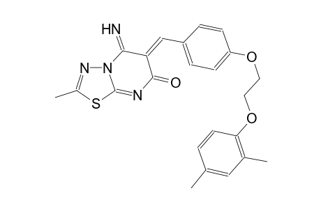 7H-[1,3,4]thiadiazolo[3,2-a]pyrimidin-7-one, 6-[[4-[2-(2,4-dimethylphenoxy)ethoxy]phenyl]methylene]-5,6-dihydro-5-imino-2-methyl-, (6Z)-