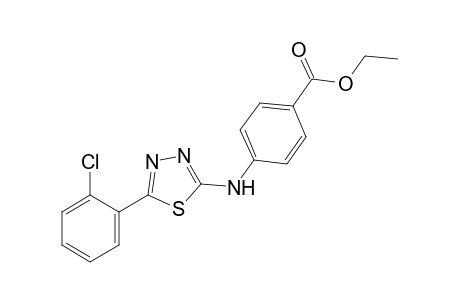 p-{[5-(o-chlorophenyl)-1,3,4-thiadiazol-2-yl]amino}benzoic acid, ethyl ester