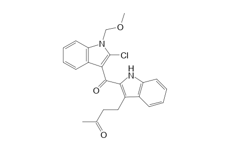 4-[2-[2-chloranyl-1-(methoxymethyl)indol-3-yl]carbonyl-1H-indol-3-yl]butan-2-one