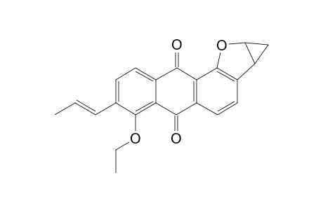 5-Ethoxy-6-(prop-1'-enyl)-1a,10a-dihydro-1H-anthra[1,2-b]cyclopropa[d]furan-4,9-dione