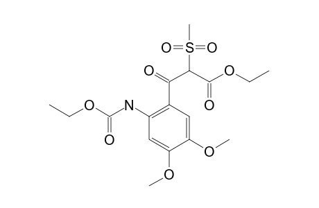 ETHYL-2-(4,5-DIMETHOXY-(2-ETHOXYCARBONYLAMINOBENZOYL)-METHYLSULFONYLACETATE;KETO-FORM