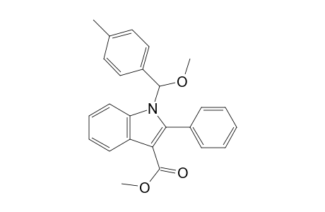 1-(Methoxy-p-tolylmethyl)-2-phenylindole-3-carboxylic acid methyl ester