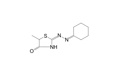 (2E)-2-(cyclohexylidenehydrazono)-5-methyl-1,3-thiazolidin-4-one