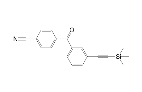 4-[3-(2-Trimethylsilylethynyl)benzoyl]benzonitrile