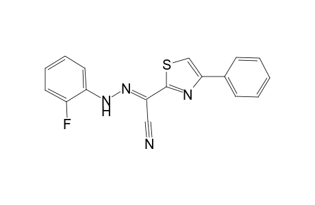 (2E)-[(2-Fluorophenyl)hydrazono](4-phenyl-1,3-thiazol-2-yl)ethanenitrile