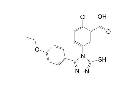 benzoic acid, 2-chloro-5-[3-(4-ethoxyphenyl)-5-mercapto-4H-1,2,4-triazol-4-yl]-