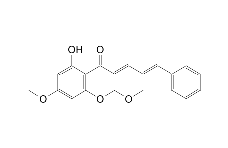 (2E,4E)-1-[2-hydroxy-4-methoxy-6-(methoxymethoxy)phenyl]-5-phenyl-1-penta-2,4-dienone