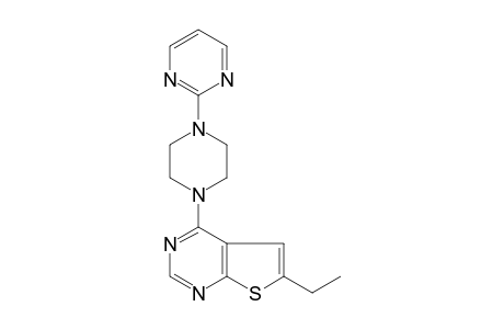 6-Ethyl-4-[4-(2-pyrimidinyl)-1-piperazinyl]thieno[2,3-d]pyrimidine