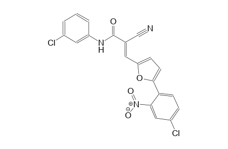 (2E)-3-[5-(4-chloro-2-nitrophenyl)-2-furyl]-N-(3-chlorophenyl)-2-cyano-2-propenamide