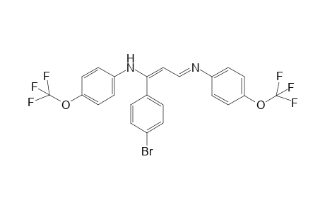 N-((1E,3E)-1-(4-Bromophenyl)-3-([4-(trifluoromethoxy)phenyl]imino)-1-propenyl)-4-(trifluoromethoxy)aniline
