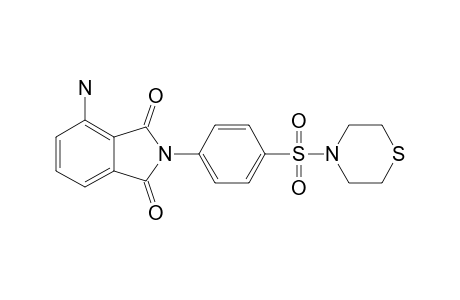 4-AMINO-2-[4-(THIOMORPHOLINO-SULFONYL)-PHENYL]-ISOINDOLINE-1,3-DIONE;LASSBIO-1438