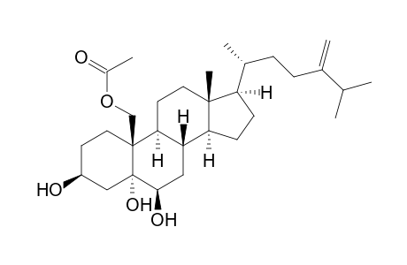 19-acetoxy-24-methylenecholestan-3.beta.,5.alpha.,6.beta.-triol