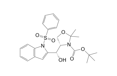 (4S)-4-[(S)-(1-besylindol-2-yl)-hydroxy-methyl]-2,2-dimethyl-oxazolidine-3-carboxylic acid tert-butyl ester