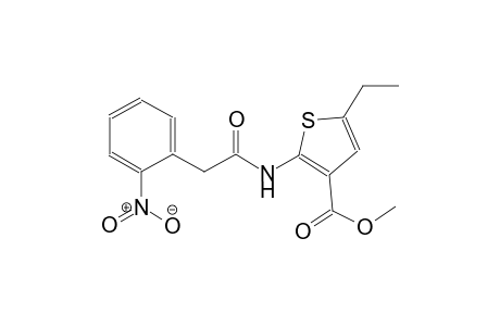 methyl 5-ethyl-2-{[(2-nitrophenyl)acetyl]amino}-3-thiophenecarboxylate