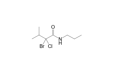 N-Propyl-2-bromo-2-chloro-3-methylbutanamide