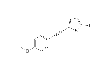 2-Iodo-5-[(p-methoxyphenyl)ethynyl]thiophene