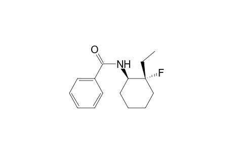 cis-N-Benzoyl-2-fluoro-2-ethylcyclohexylamine