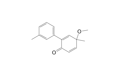 2,5-Cyclohexadien-1-one, 4-methoxy-4-methyl-2-(3-methylphenyl)-