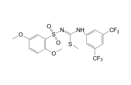 2,5-dimethoxy-N-[(alpha,alpha,alpha,alpha',alpha',alpha'-hexafluoro-3,5-xylidino)(methylthio)methylene]benzenesulfonamide