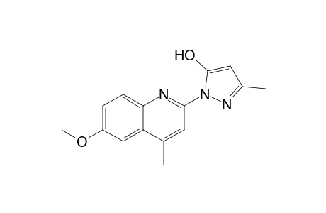 1-(4-Methyl-6-methoxy-quinolin-2-yl)-3-methyl-pyrazol-5-ol