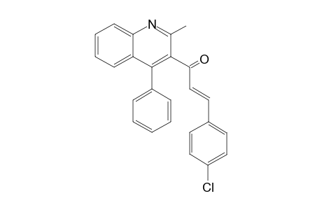 (E)-3-(4-Chlorophenyl)-1-(2-methyl-4-phenylquinol-3-yl)prop-2-en-1-one