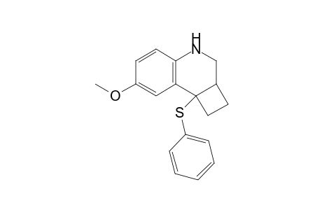 8b-(Phenylsulfanyl)-7-methoxy-1,2,2a,3,4,8b-hexahydro-cyclobuta[c]quinoline