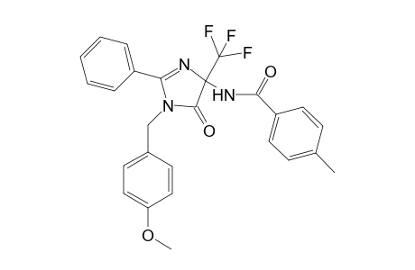 Benzamide, N-[4,5-dihydro-1-[(4-methoxyphenyl)methyl]-5-oxo-2-phenyl-4-(trifluoromethyl)-1H-imidazol-4-yl]-4-methyl-