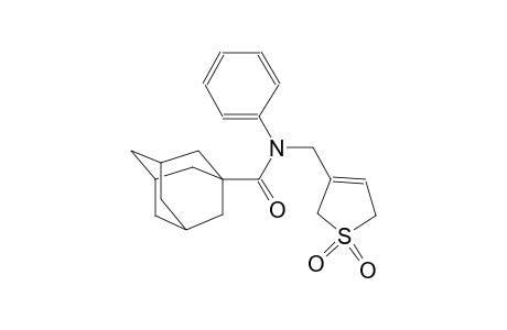 N-[(1,1-dioxido-2,5-dihydro-3-thienyl)methyl]-N-phenyl-1-adamantanecarboxamide