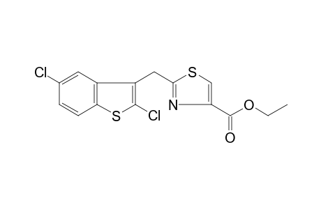 1H-1,2,3-Thiazole-4-carboxylic acid, 2-(2,5-dichlorobenzothien-3-yl)methyl-, ethyl ester