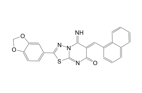 (6Z)-2-(1,3-benzodioxol-5-yl)-5-imino-6-(1-naphthylmethylene)-5,6-dihydro-7H-[1,3,4]thiadiazolo[3,2-a]pyrimidin-7-one