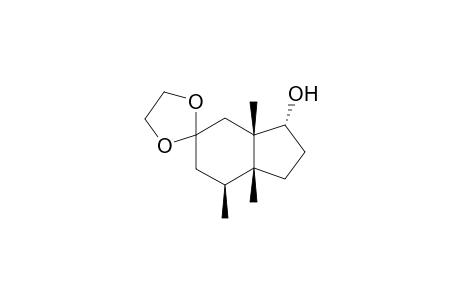 t-1,t-5,t-6-trimethylspiro[bicyclo[4.3.0]nonane-3,2'-[1,3]dioxolan]-r-9-ol