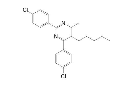 2,4-bis(4-chlorophenyl)-6-methyl-5-pentylpyrimidine