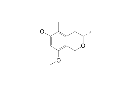 (3S)-6-HYDROXY-8-METHOXY-3,5-DIMETHYLISOCHROMAN