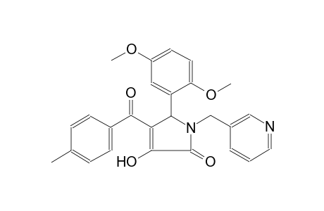 5-(2,5-Dimethoxy-phenyl)-3-hydroxy-4-(4-methyl-benzoyl)-1-pyridin-3-ylmethyl-1,5-dihydro-pyrrol-2-one