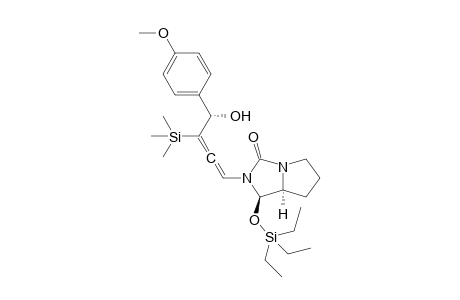 (1R,7aS)-2-((4S)-4-hydroxy-4-(4-methoxyphenyl)-3-(trimethylsilyl)buta-1,2-dienyl)-1-(triethylsilyloxy)tetrahydro-1H-pyrrolo[1,2-c]imidazol-3(2H)-one