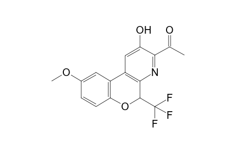3-Acetyl-2-hydroxy-9-methoxy-5-(trifluoromethyl)-5H-chromeno[3,4-b]pyridine